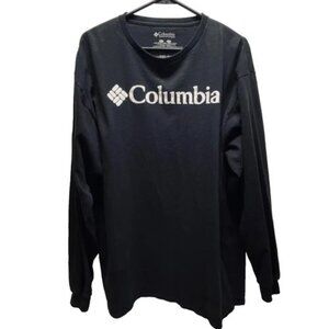 Columbia Long Sleeve Shirt Men's XL Black Sportswear Lightweight Athletic Top